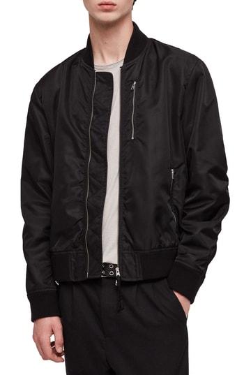 Men's Allsaints Noma Bomber Jacket - Black