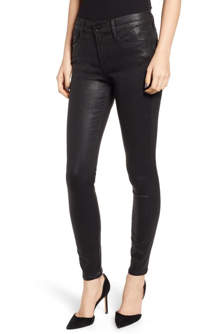 Women's Frame Le Skinny De Jeanne Ankle Skinny Jeans - Black