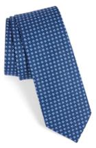 Men's 1901 Medallion Cotton Tie, Size - Blue