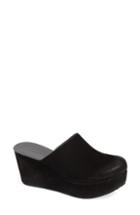 Women's Chocolat Blu Wylie Wedge Mule .5 M - Black
