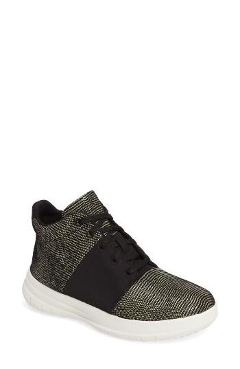 Women's Fitflop Sporty Pop High Top Sneaker M - Black