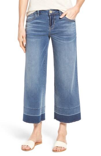 Women's Wit & Wisdom Wide Leg Crop Jeans - Blue