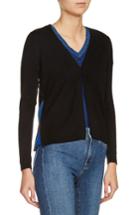 Women's Maje Side Zip Cardigan - Black