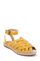 Women's Splendid Sheryl Espadrille Ankle Strap Sandal .5 M - Yellow
