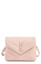Saint Laurent Toy Loulou Calfskin Leather Crossbody Bag - Pink