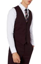 Men's Charlie Casely-hayford X Topman Skinny Fit Vest - Burgundy