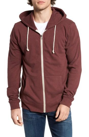 Men's Threads For Thought Trim Fit Heathered Hoodie, Size - Burgundy