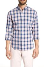 Men's Bonobos Summerweight Slim Fit Plaid Sport Shirt, Size R - Pink