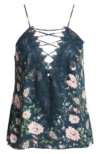 Women's Wayf Posie Strappy Camisole, Size - Blue/green