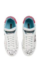 Women's Dolce & Gabbana Love Lace-up Sneaker .5us / 36eu - White