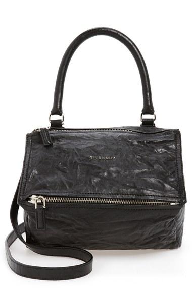 Givenchy 'small Pepe Pandora' Leather Shoulder Bag - Black