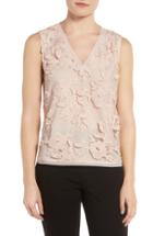 Women's T Tahari Harla Embroidered Shell