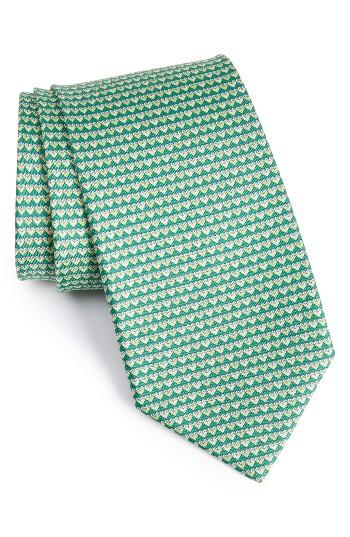 Men's Salvatore Ferragamo Heart Print Silk Tie