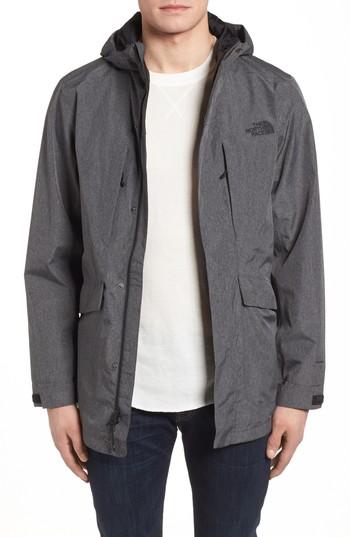 Men's The North Face El Misti Trench Ii Hooded Jacket - Grey