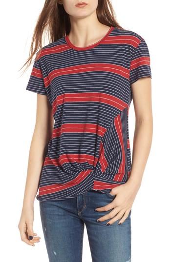 Women's Stateside Twist Front Tee - Red