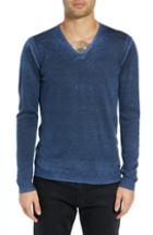 Men's John Varvatos Star Usa V-neck Sweater, Size - Blue