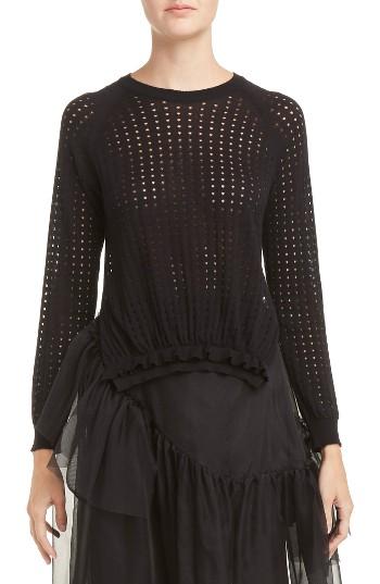 Women's Simone Rocha Long Sleeve Bubble Sweater