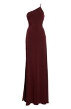 Women's Amsale Jersey One-shoulder Gown - Red