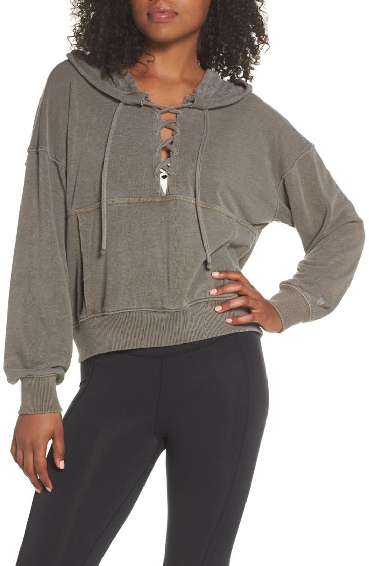 Women's Free People Movement Believer Hoodie - Green