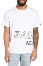 Men's Rag & Bone Wrap Around Crewneck T-shirt, Size - White