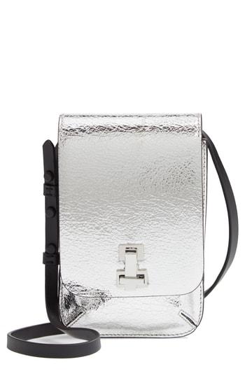 The Volon Ez Mini Metallic Leather Crossbody Bag -