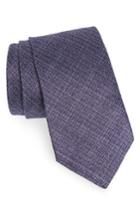 Men's John Varvatos Star Usa Solid Silk Tie, Size - Purple