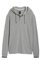 Men's Rvca Copa Hooded Henley Pullover, Size - Grey
