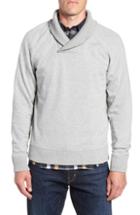Men's Nordstrom Men's Shop Shawl Collar Fleece Sweatshirt, Size - Grey