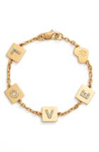 Women's Tory Burch Love Message Chain Bracelet