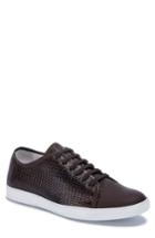 Men's Bugatchi Cinque Terre Woven Cap Toe Sneaker M - Brown