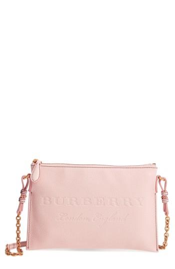 Burberry Peyton Logo Crossbody Bag - Pink