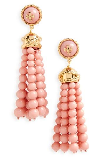 Women's Tory Burch Beaded Tassel Drop
