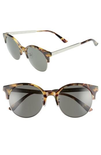 Women's Blanc & Eclare Venice Round Sunglasses - Tortoise/ Grey