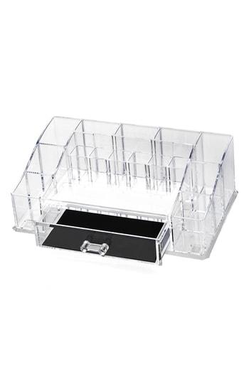 Pure Aura Acrylic Brush & Makeup Organizer, Size - Clear