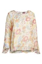 Women's Vince Camuto Flared Sleeve Floral Top - White