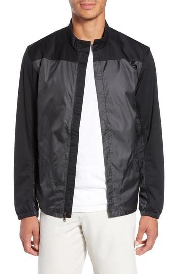 Men's Nike Shield Core Zip Golf Jacket - Black