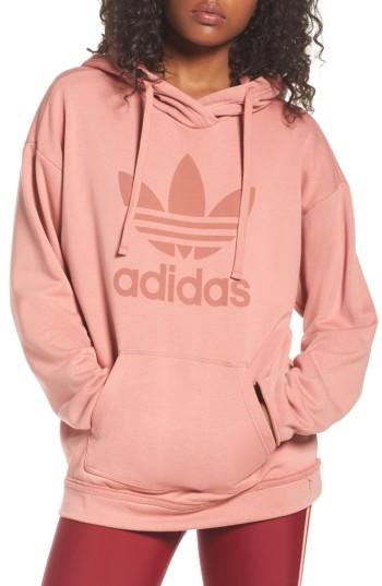 Women's Adidas Originals Trefoil Hoodie - Pink