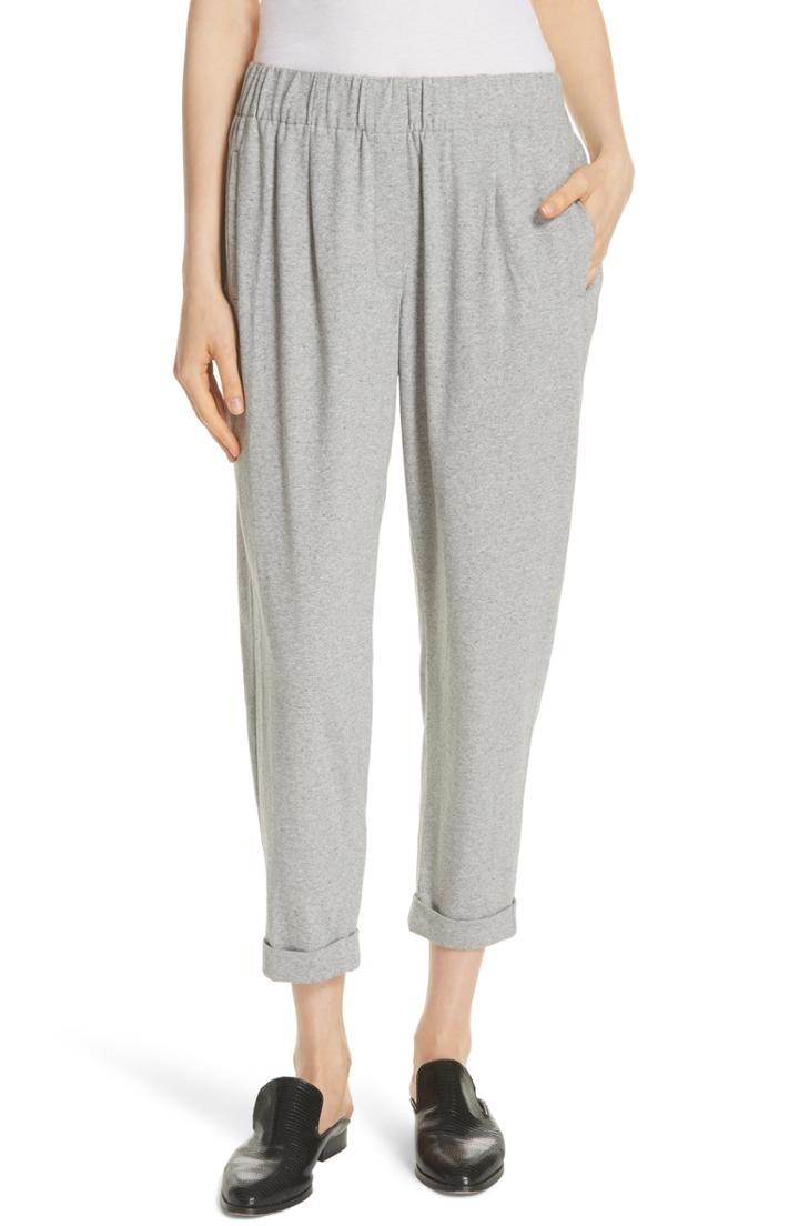 Women's Eileen Fisher Slouchy Cotton Ankle Pants