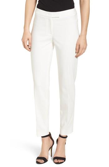 Women's Anne Klein Bowie Cotton Blend Suit Pants - White