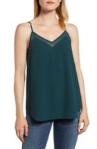 Women's 1.state Chiffon Inset Camisole - Green