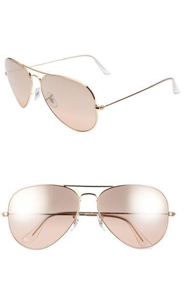 Ray-ban 'large Original Aviator' 62mm Sunglasses Pink