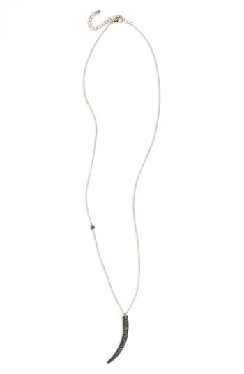 Women's Panacea Pave Horn Pendant Necklace