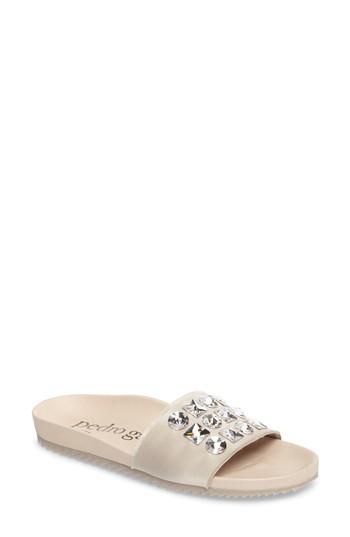 Women's Pedro Garcia Amery Crystal Slide Sandal .5us / 36.5eu - Beige