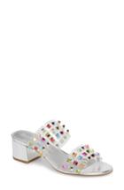 Women's Katy Perry The Kenzie Studded Sandal .5 M - Metallic