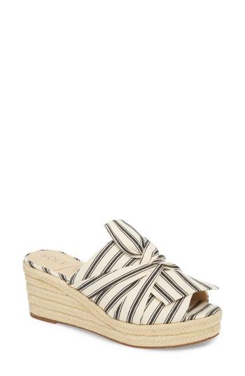 Women's Sole Society Carima Espadrille Wedge .5 M - Black