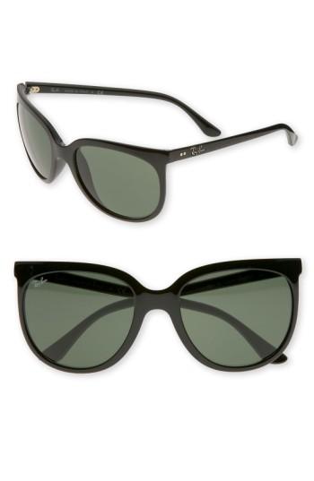 Women's Ray-ban Retro Cat Eye Sunglasses - Black