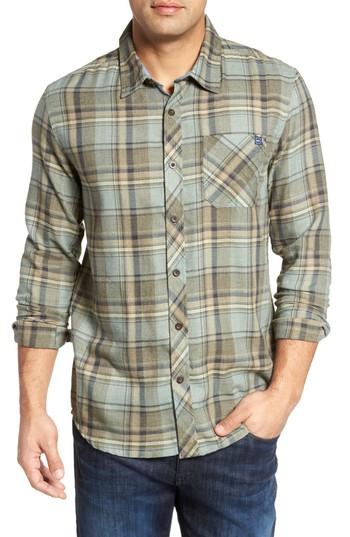 Men's Jack O'neill Shelter Plaid Sport Shirt - Green