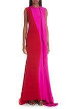 Women's Christian Siriano Side Drape Two-tone Gown - Red