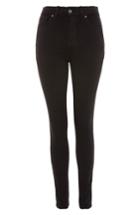 Women's Topshop Jamie High Waist Skinny Jeans W X 32l (fits Like 33-34w) - Black