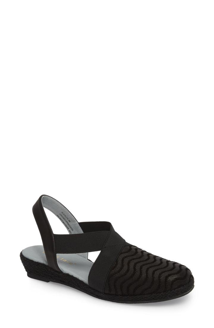 Women's David Tate Snazzy Flat M - Black